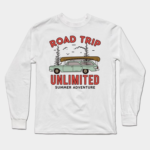 Road Trip Unlimited Long Sleeve T-Shirt by busines_night